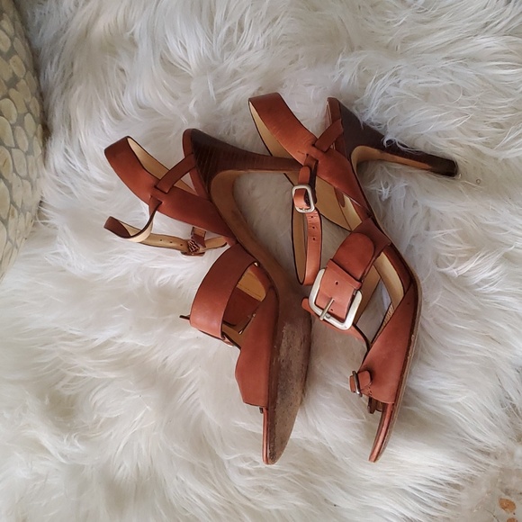Cole haan brown open toe leather sandals Size 9B - Picture 3 of 16